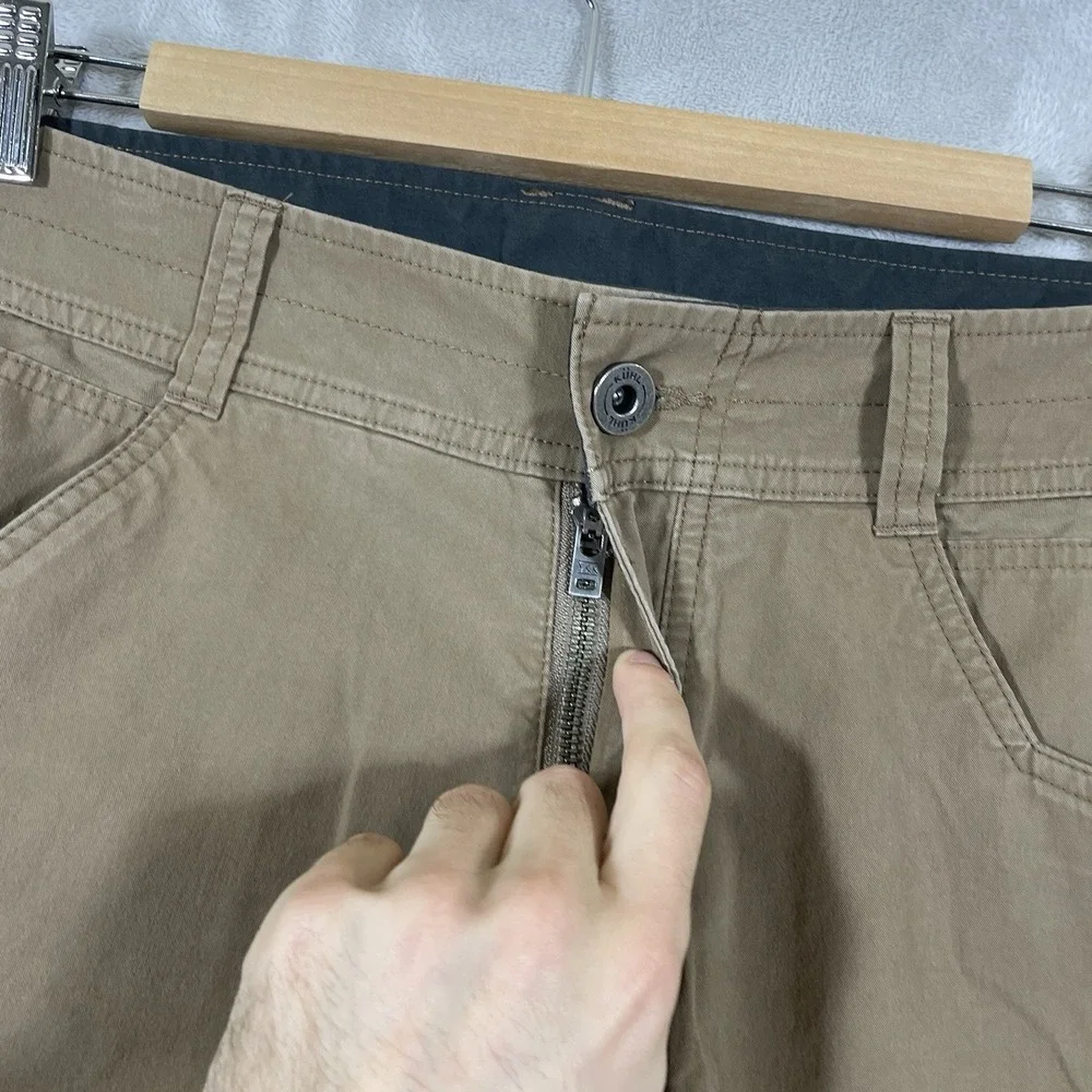 Kuhl Free Radikl Outdoor Hiking Hybrid Brown Pants Mens 31x30 Exoskeleton 5270